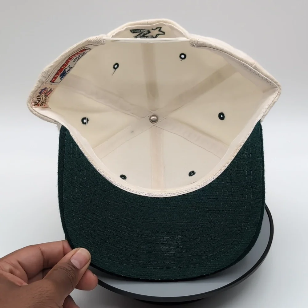 Starter| NWT NFL Vintage White Green Bay Packers Wool Sports Cap Snap Back - Picture 12 of 15
